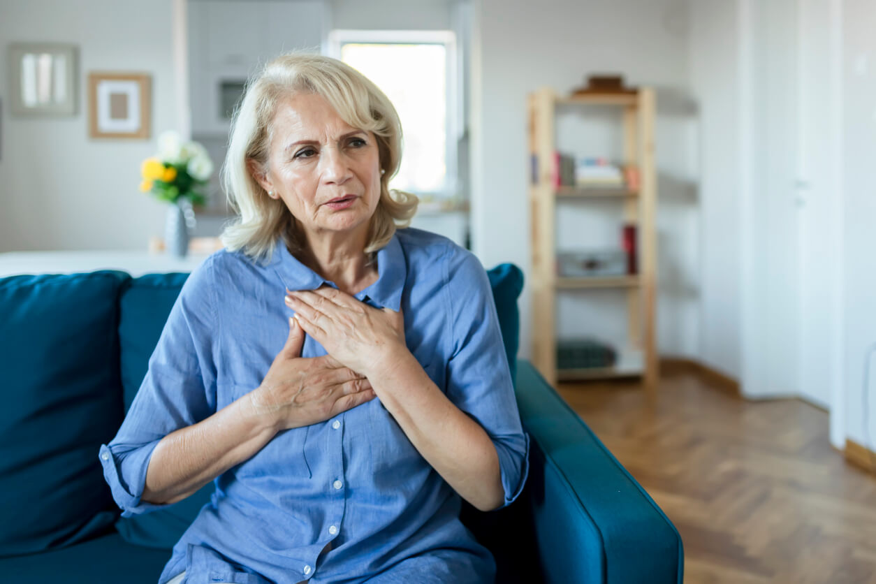 older woman with an anxiety disorder